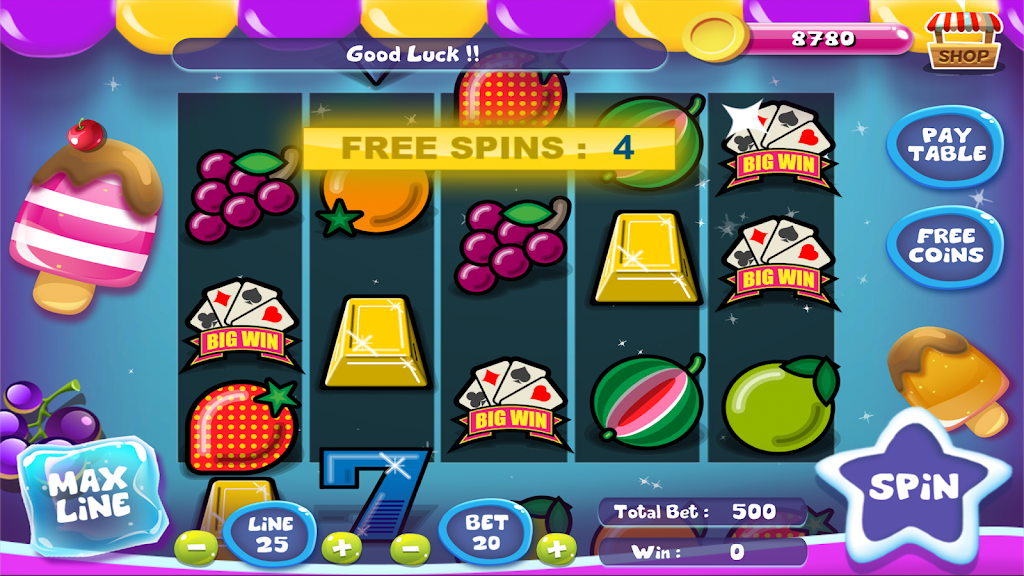 Slot Matchine IceCream - Vegas Casino Slot Games Screenshot 4