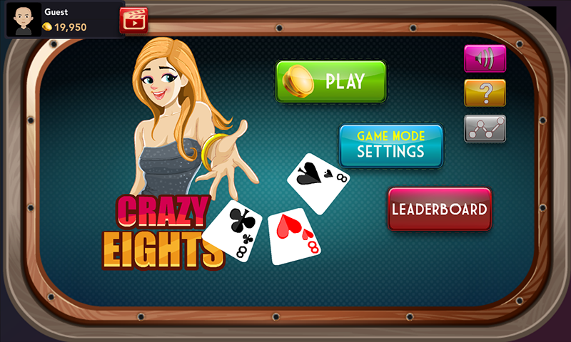 Offline Crazy Eights - Free Card Game Screenshot 1