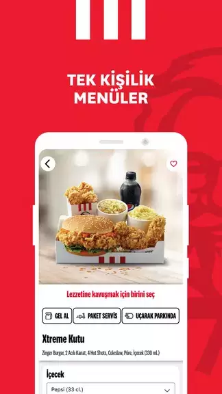 KFC Türkiye – Yemek Siparişi captura de pantalla 