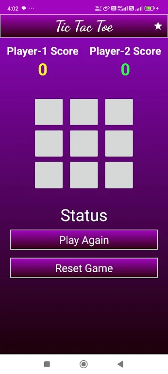 Tic Tac Toe Game App Screenshot 1