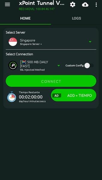 xPoint Tunnel VPN ဖန်သားပြင်ဓာတ်ပုံ 1