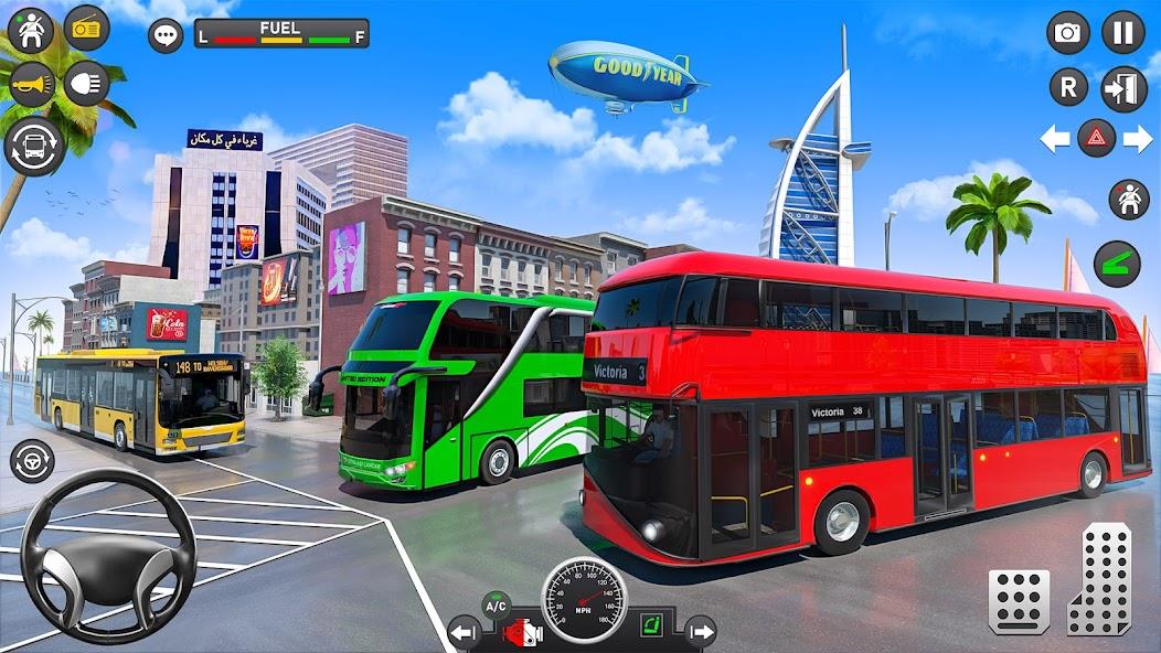 Coach Bus Simulator Games Mod captura de pantalla 