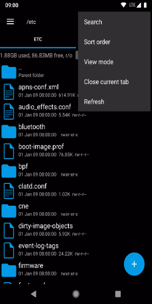 Screenshot Root Explorer 2