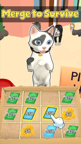 Cat Life: Merge Money экрана 4