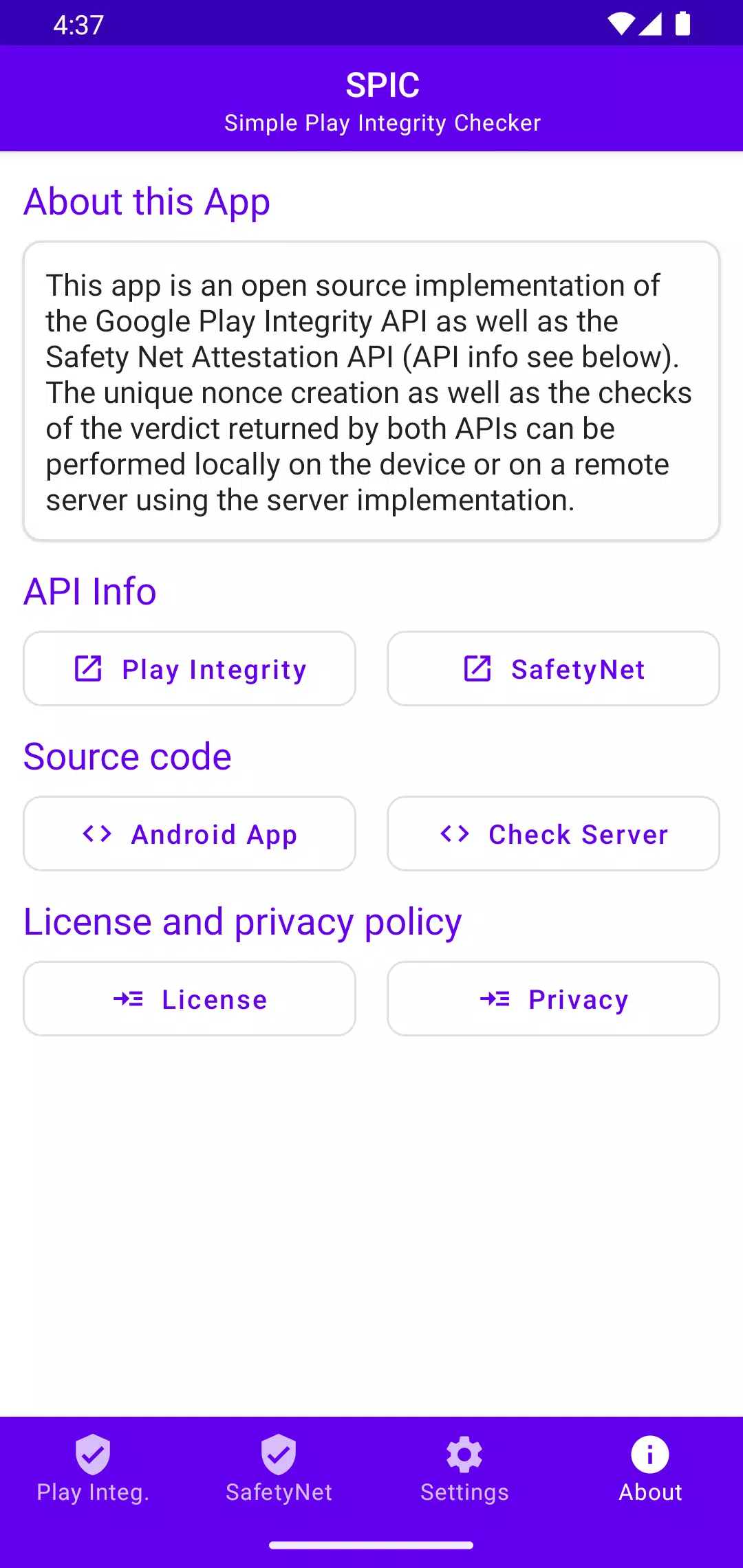 SPIC - Play Integrity Checker应用截图第4张