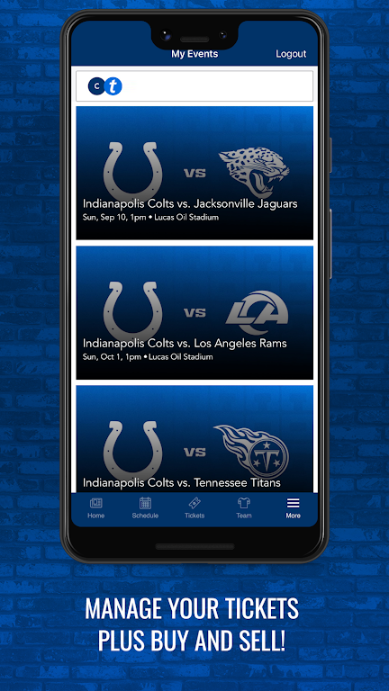 Indianapolis Colts Mobile Screenshot 3