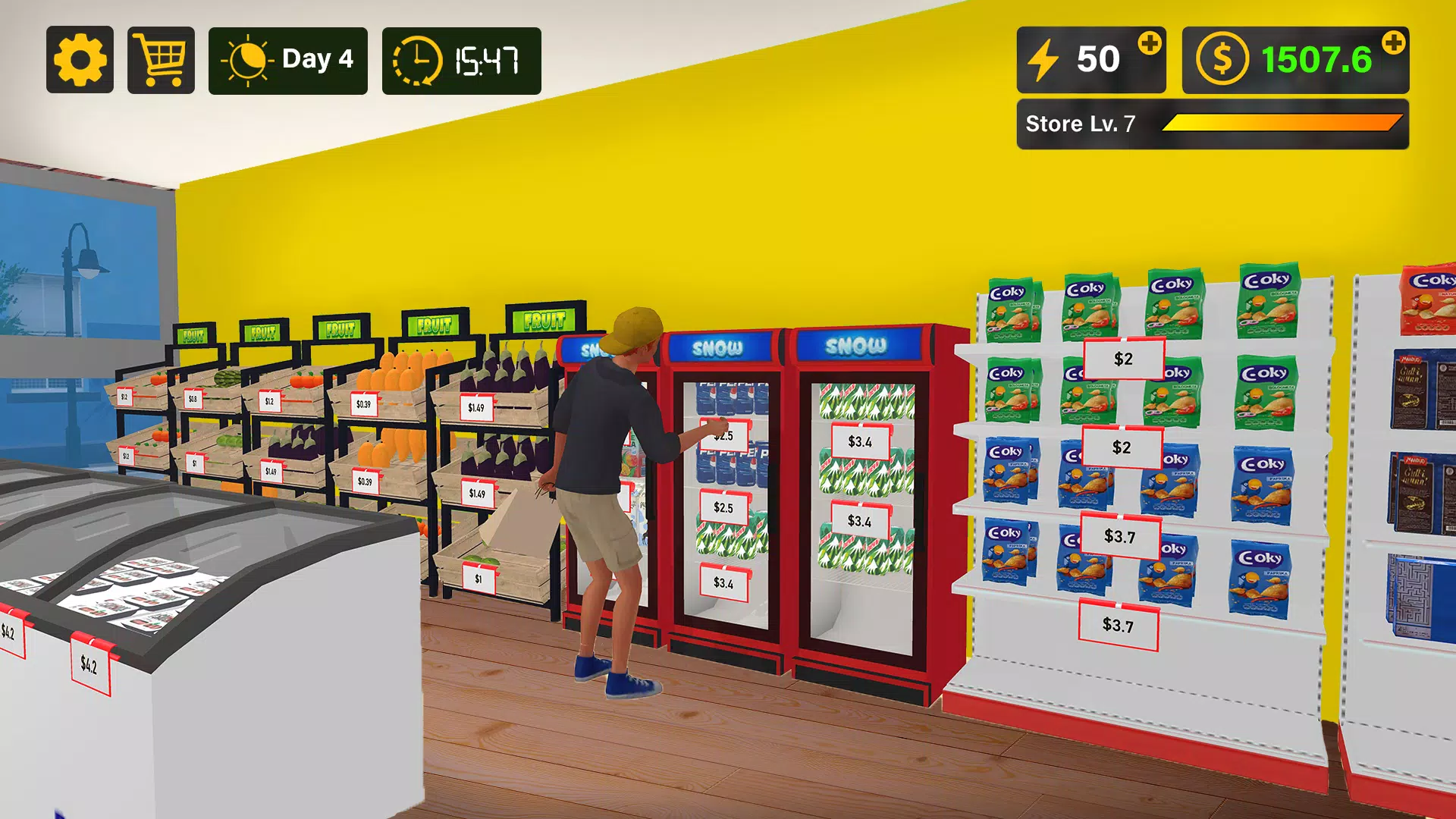 Supermarket 3D Simulation Game Screenshot 1