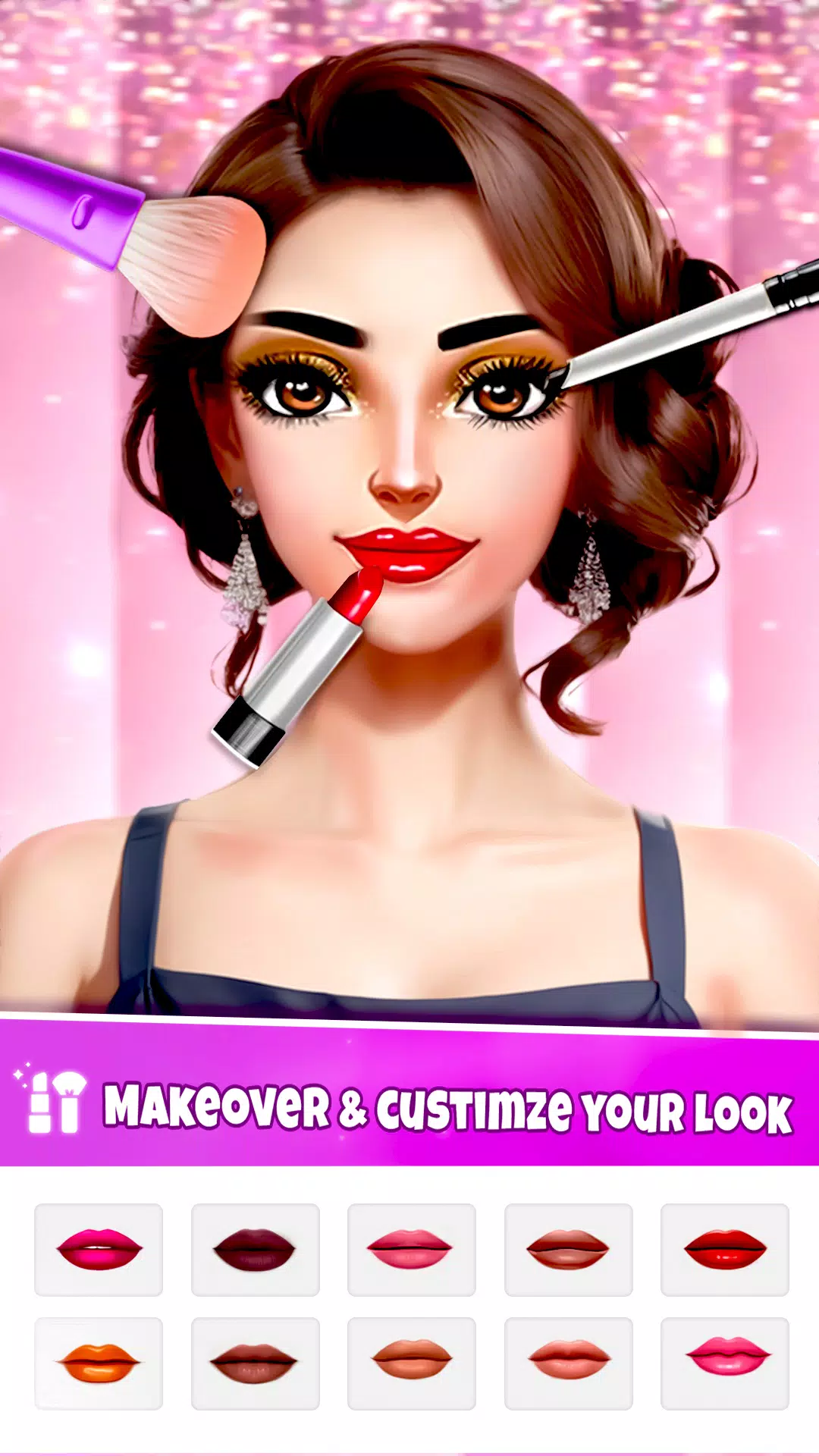 Fashion Dress Up, Makeup Game captura de pantalla 