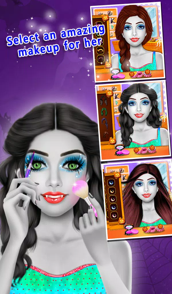 Halloween Makeover Salon Games ekran görüntüsü 3