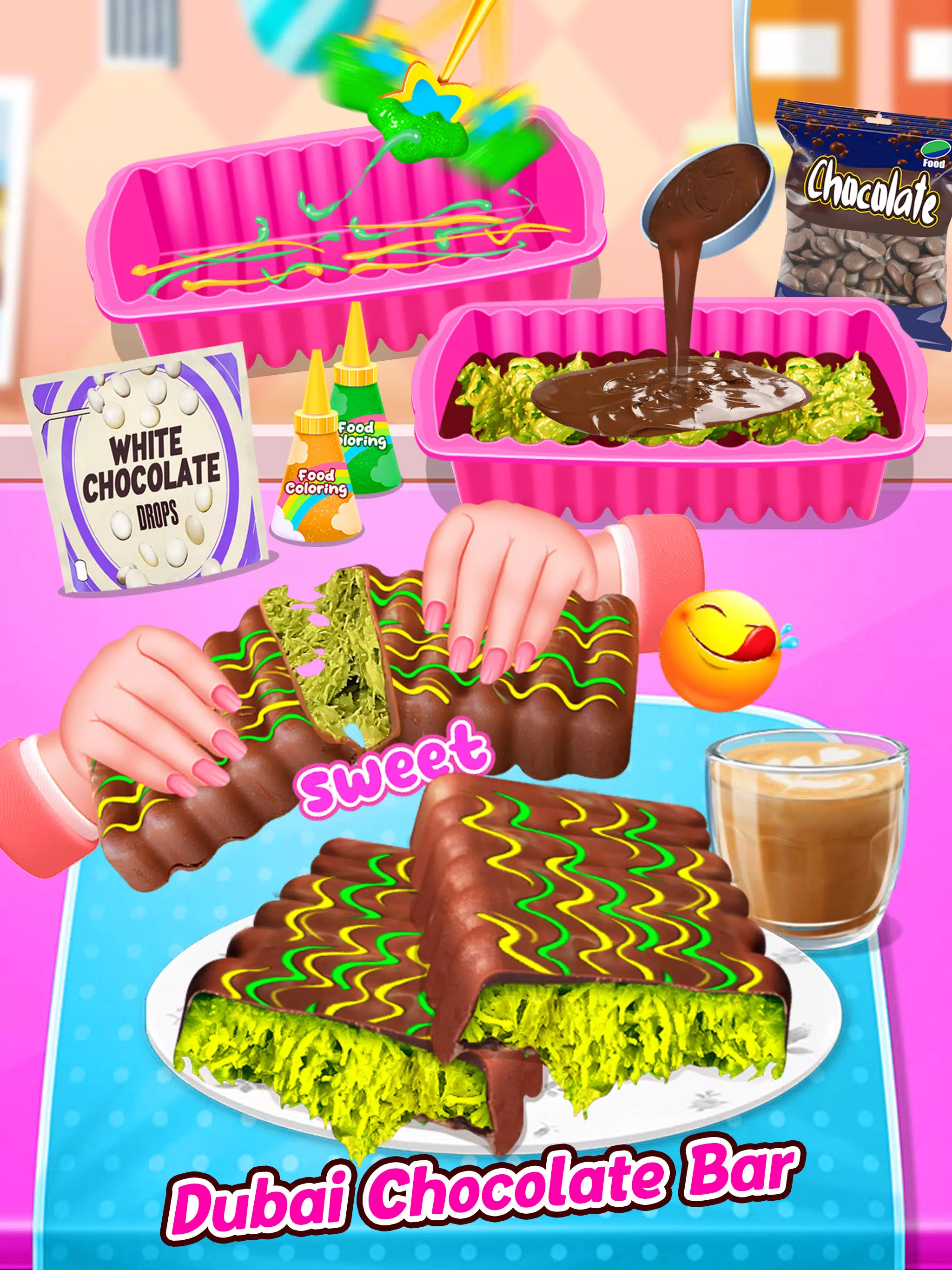 Sweet Chocolate Bar Desserts Screenshot 3