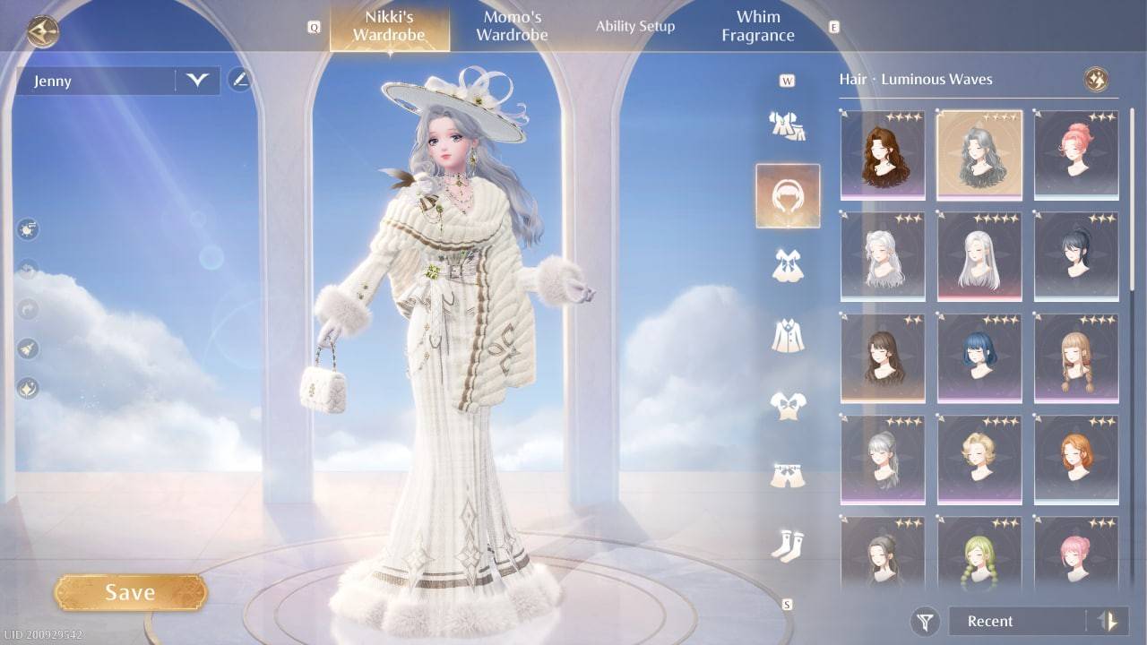 Accessing the Cosmetics Menu