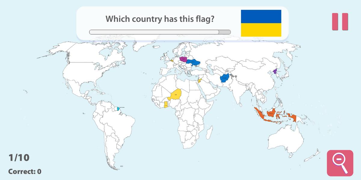 Screenshot StudyGe－Geografia mundial quiz 1