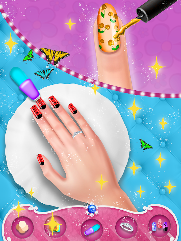 Fashion Nail Polish Salon Game ekran görüntüsü 2