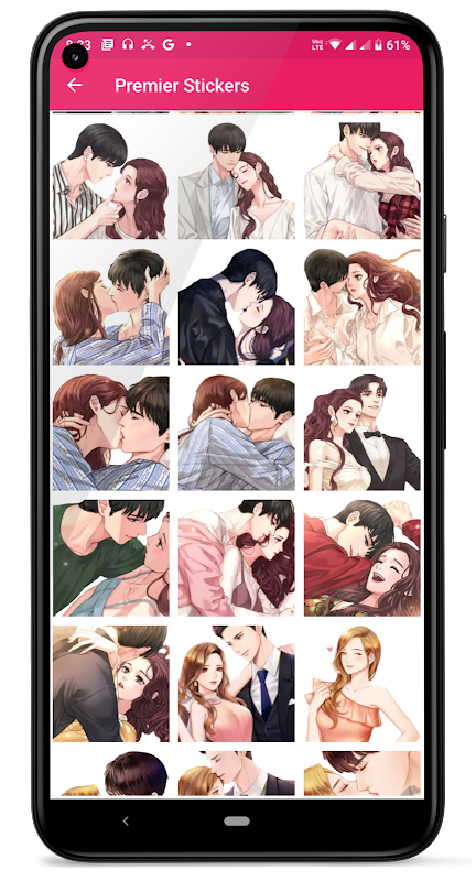 Kiss Me Love Stickers: Kiss Me Wallpaper экрана 3