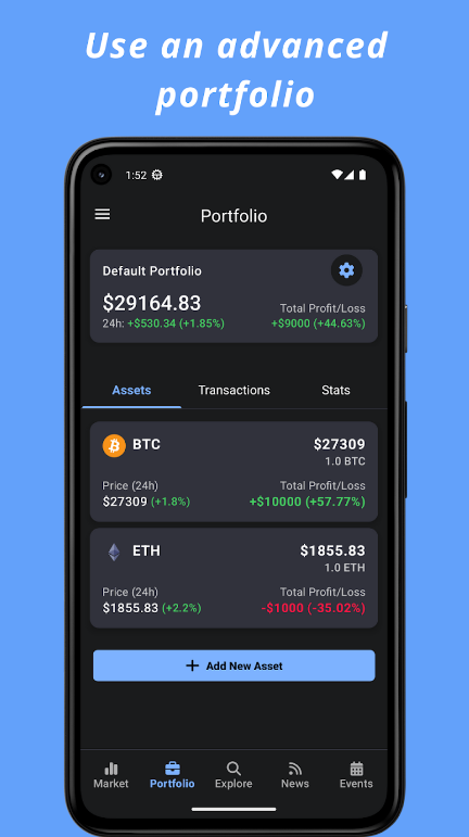 Crypto Hub Coin Stats Tracker screenshot 2