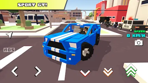 Blocky Car Racer Capture d'écran 1