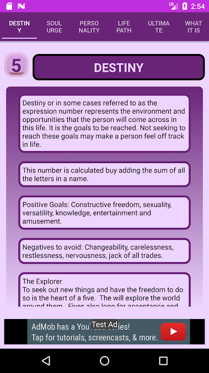 Pythagorean Numerology Calculator应用截图第3张