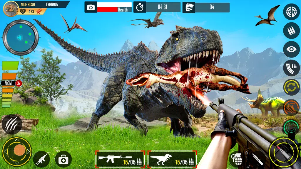 Real Dino Hunting Gun Games ekran görüntüsü 2