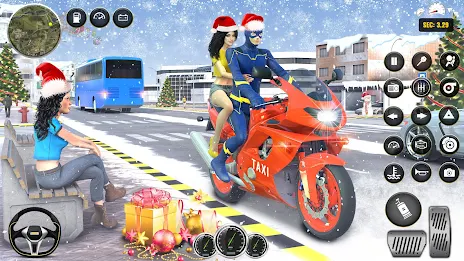 Superhero Bike Taxi Bike Games ekran görüntüsü 4