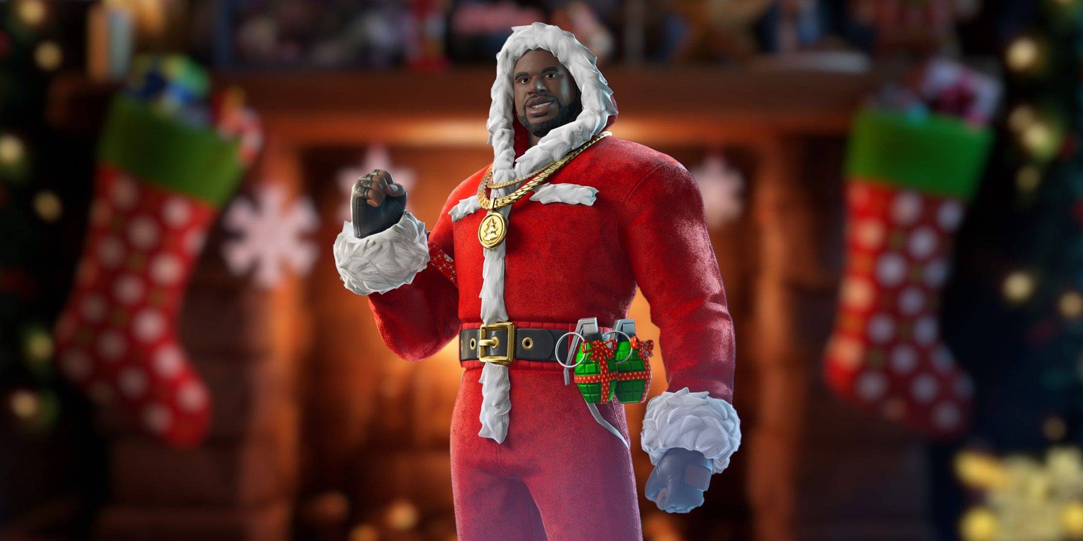 Magagamit na Ngayon ang Balat ng Santa Shaq sa Fortnite!