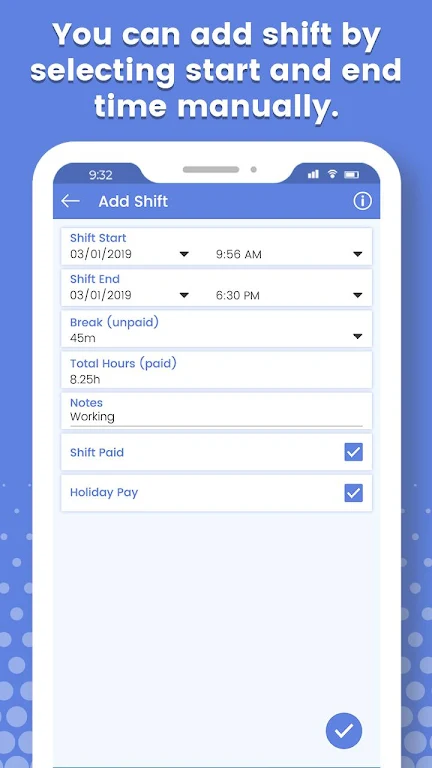 Work Log - Work Hours Tracking স্ক্রিনশট 1