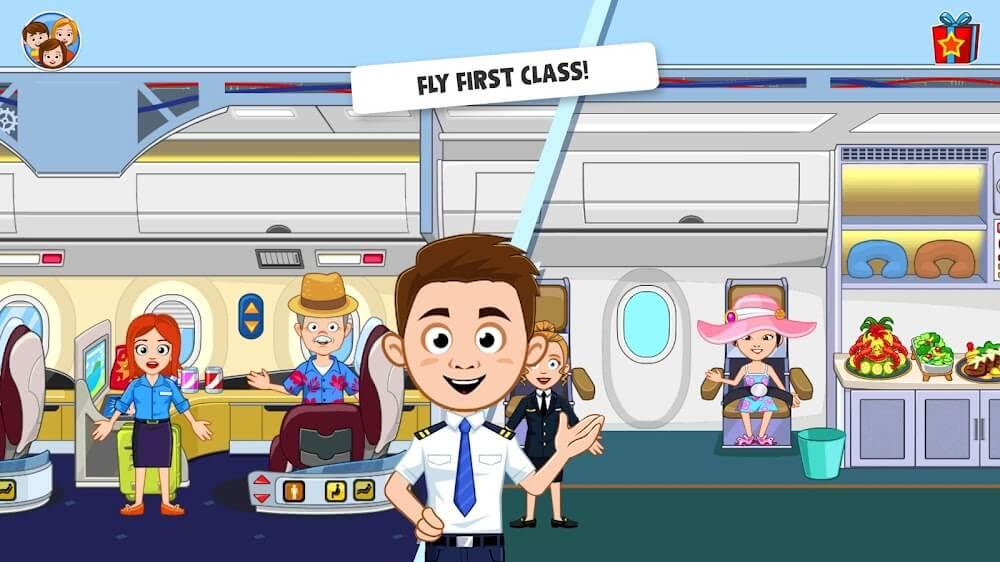 My Town Airport games for kids Screenshot 2