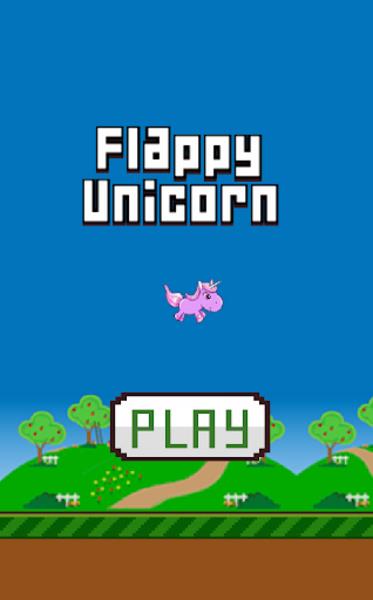 Flappy Unicorn ဖန်သားပြင်ဓာတ်ပုံ 1