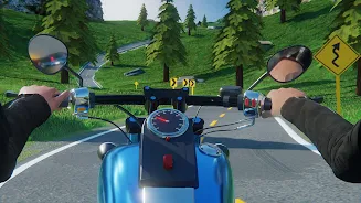 Motorcycle Long Road Trip Game ekran görüntüsü 1