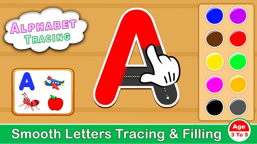 ABCD Kids - Tracing & Phonics экрана 1