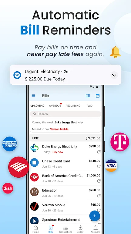 Bill Payment Organizer, Budget Screenshot 3