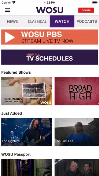 WOSU Public Media App zrzut ekranu 3