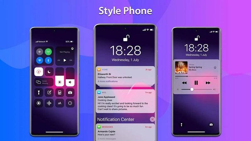 MiniPhone Launcher Launcher OS ảnh chụp màn hình 3