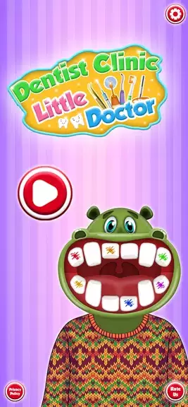 Hippo’s Doctor : Dentist Games zrzut ekranu 3