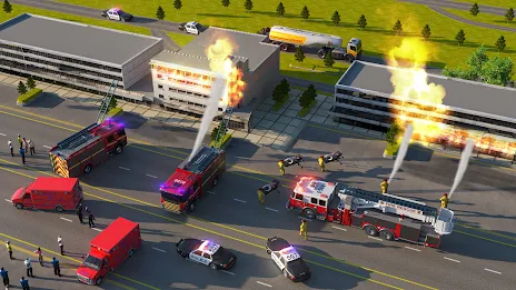 911 Rescue Fire Truck 3d Games ဖန်သားပြင်ဓာတ်ပုံ 2