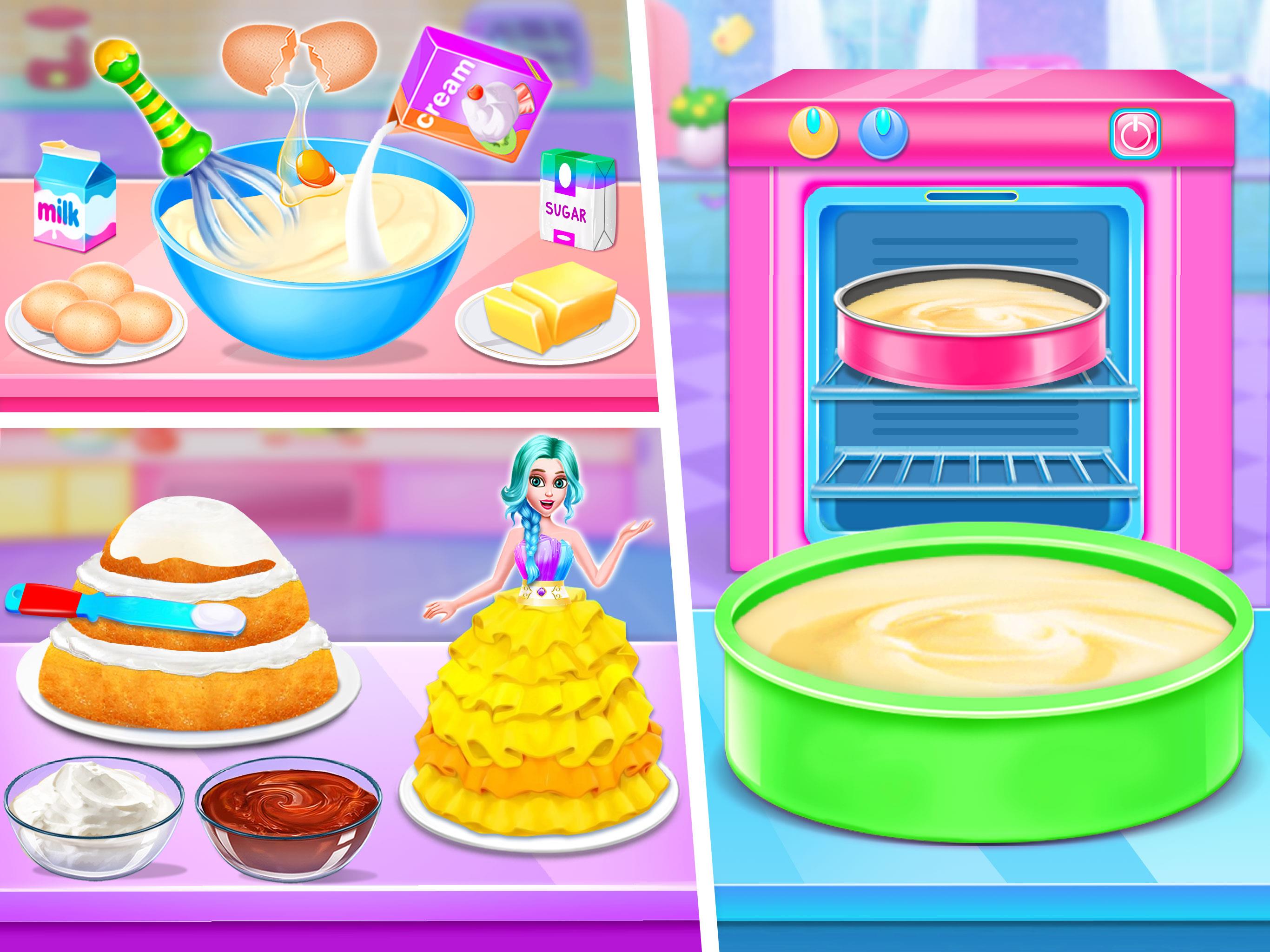 Doll House Cake Maker Game ဖန်သားပြင်ဓာတ်ပုံ 2