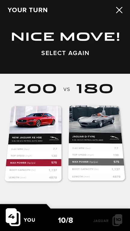 Jaguar Land Rover Top Trumps ဖန်သားပြင်ဓာတ်ပုံ 4