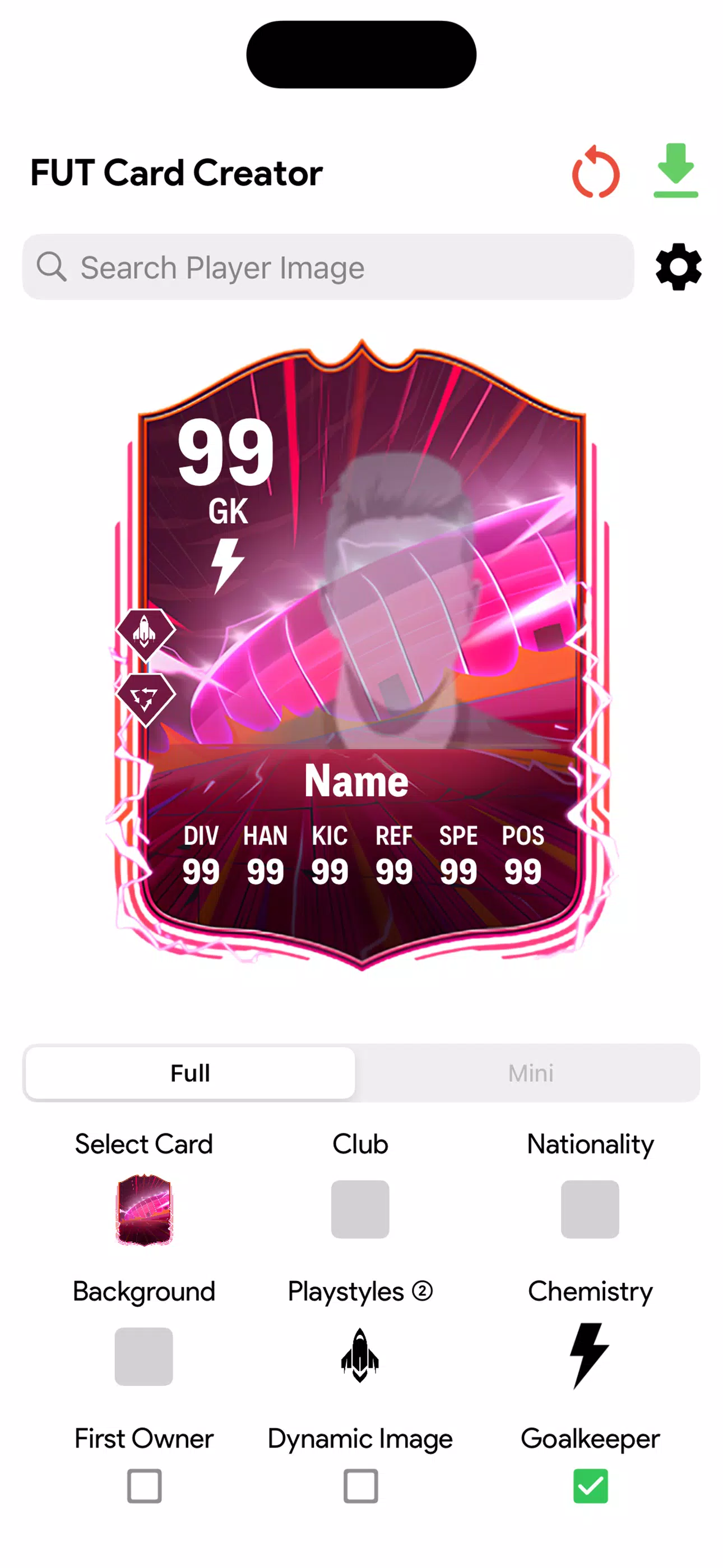 FC Card Creator 25 captura de pantalla 