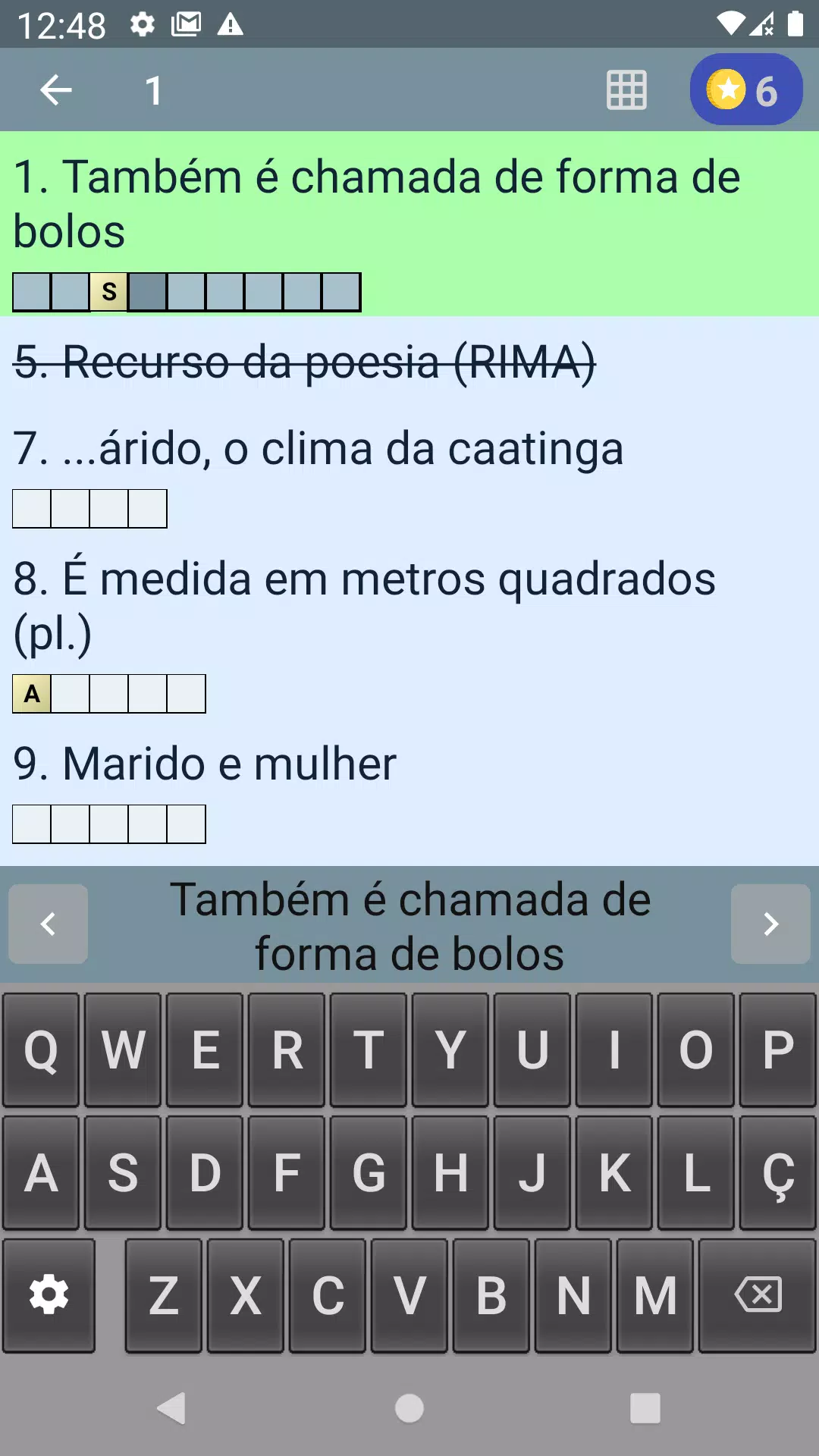Palavras Cruzadas Screenshot 3