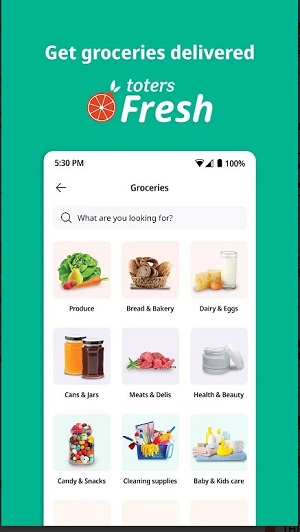 Screenshot Toters: Food Delivery & More 3