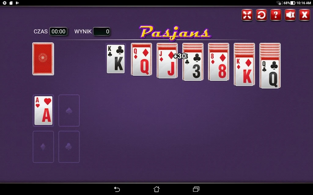 Pasjans Screenshot 1