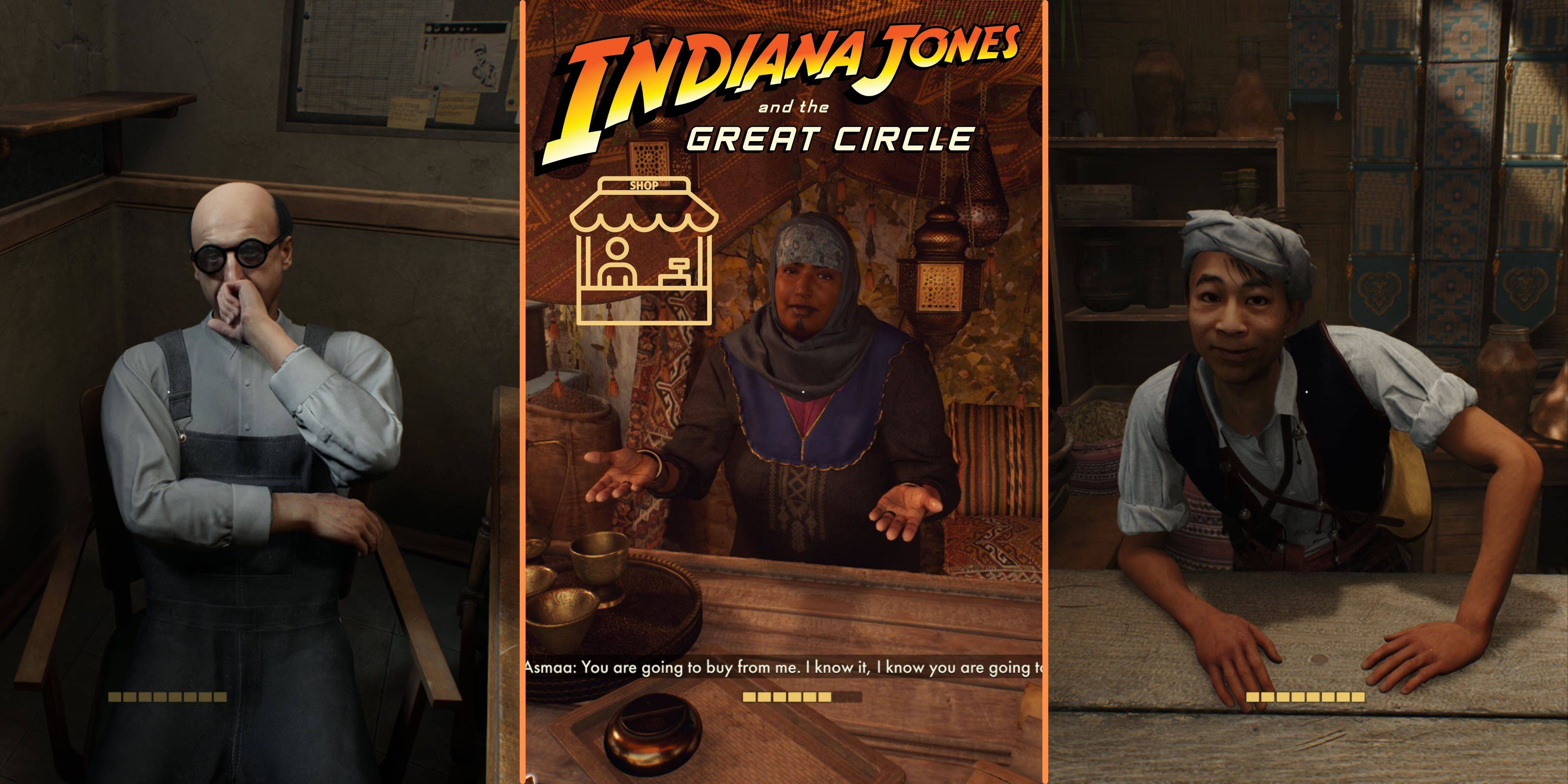 Lahat ng mga lokasyon ng vendor sa Indiana Jones at ang Great Circle