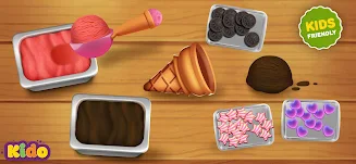 Ice Cream Making Game For Kids ảnh chụp màn hình 2