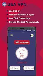 USA VPN -Safe Secure VPN Proxy screenshot 1