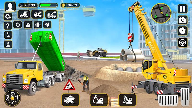 Real Construction Jcb Games 3D ekran görüntüsü 1