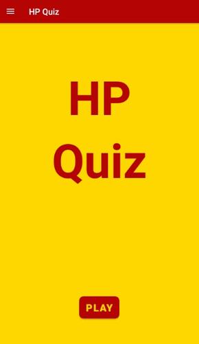 Screenshot HP Quiz 1