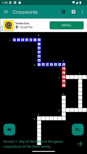 Crosswords Screenshot 1