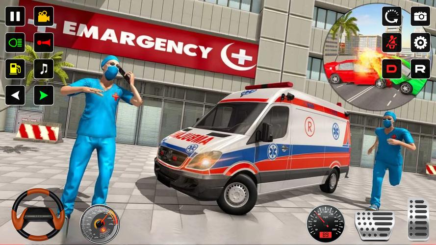 Police Rescue Ambulance Games captura de pantalla 