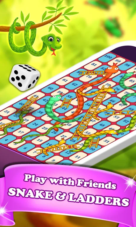 Snakes and Ladders Dice Game captura de pantalla 