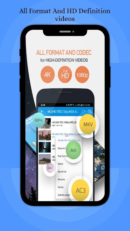 SNXX VIDEO PLAYER 2020 : All Format Video Player ဖန်သားပြင်ဓာတ်ပုံ 2