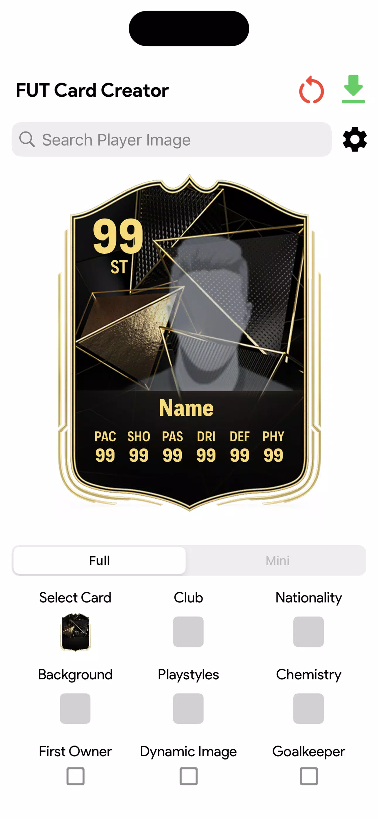 FC Card Creator 25 captura de pantalla 